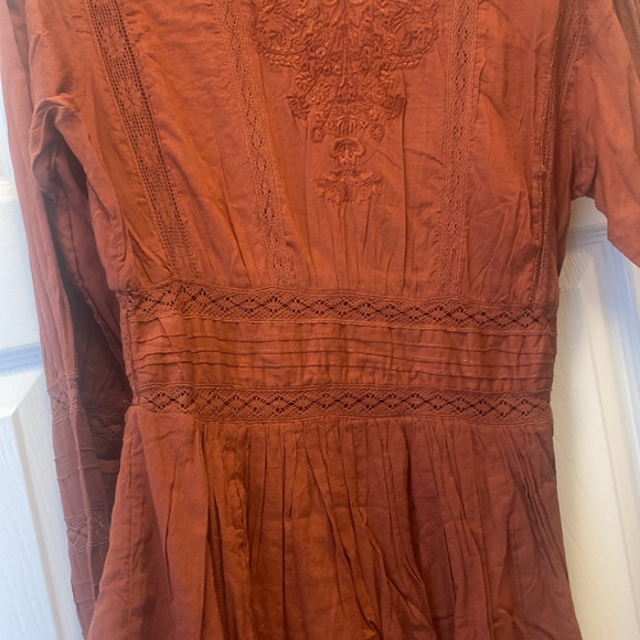 NWT Free People size 8 dress. Color deep bronze. - Picture 5 of 7